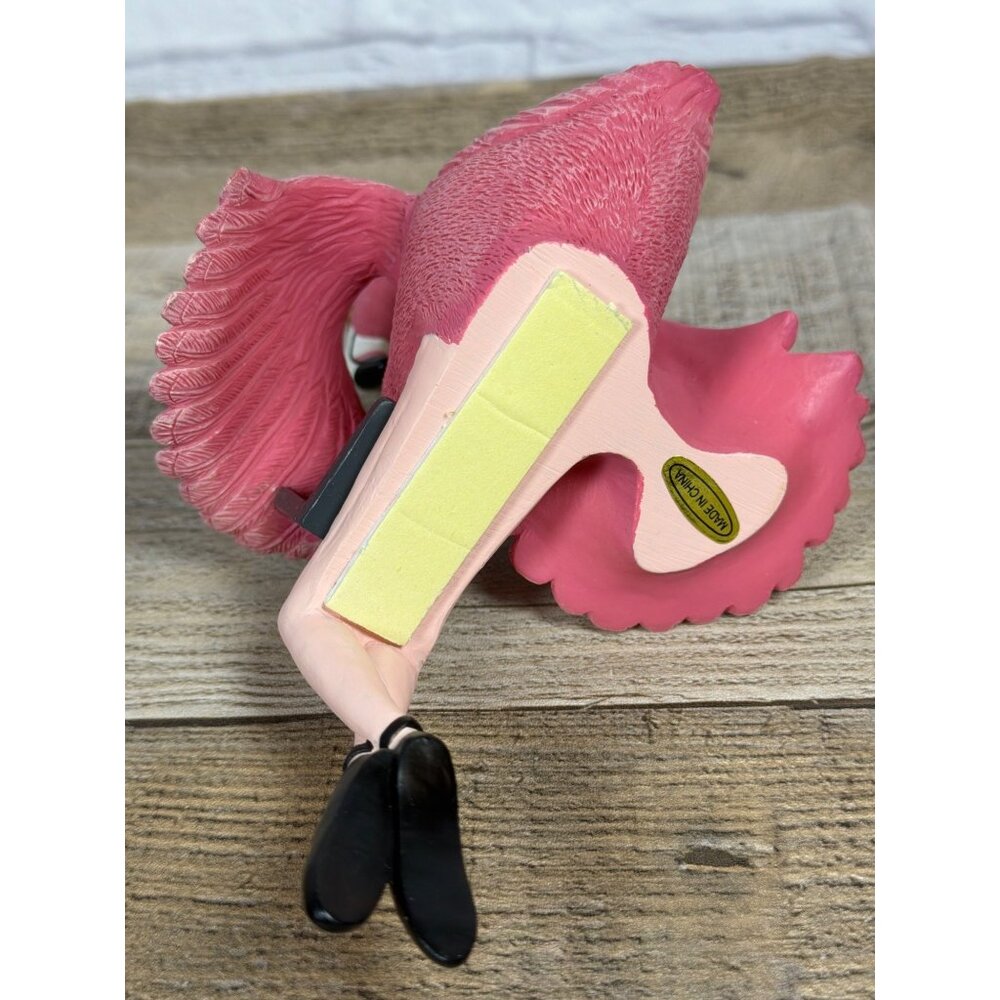 Sitting Exec Office Ballet Dancer Pink Flamingo Ballerina Shelf Sitter Laptop - Picture 10 of 14